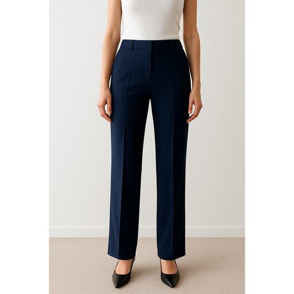 Hinson Wu Pants - Hinson Wu Vanessa Stretch Twill Pull On Trouser Pants Navy Women's Size S NWT